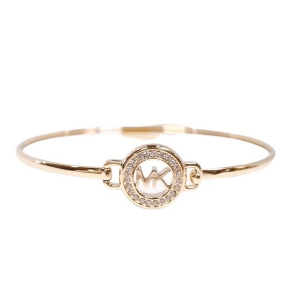 SOLD NWT MICHAEL KORS Gold-Tone Logo Bracelet - Picture 2 of 6